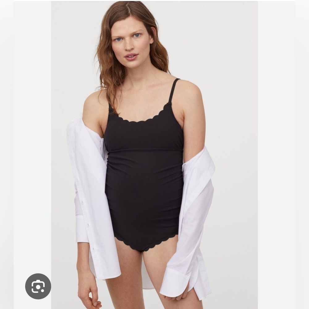 H&M MAMA Scalloped-edge Swimsuit